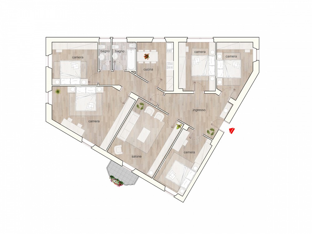 Il numero di camere da letto genera valore in una casa in affitto