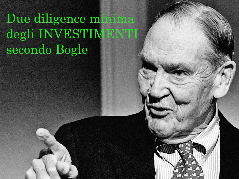 Le cose principali a cui guardare prima di fare un investimento, secondo Bogle